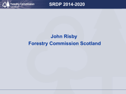 SRDP 2014-2020 - Forestry Commission Scotland