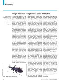 Newsdesk Chagas disease - World Health Organization
