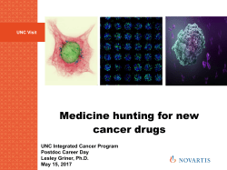 Novartis Presentation - UNC Lineberger Comprehensive Cancer