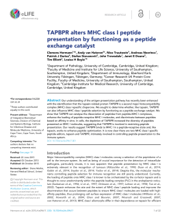TAPBPR alters MHC class I peptide presentation by functioning as a