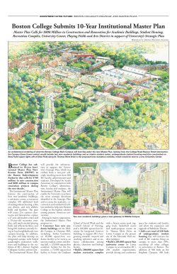 Boston College Submits 10-Year Institutional Master Plan