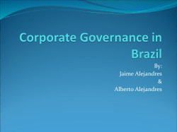 Corporate Governance in Brazil
