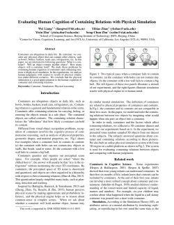 Evaluating Human Cognition of Containing