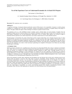 Use of the Experience Curve to Understand Economics for At