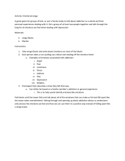 Activity: Emotional Jenga A great game for