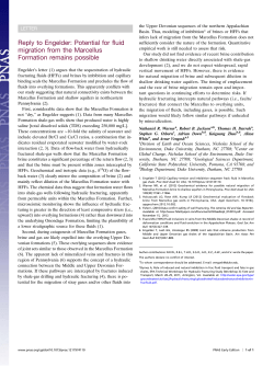 Potential for fluid migration from the Marcellus Formation remains