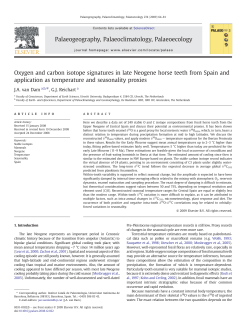 Oxygen and carbon isotope signatures in late