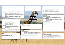 (herbivore, omnivore, carnivore) • Food chain PE Outdoor – Bob