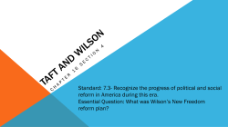 Taft and Wilson