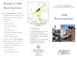 TDR Receiving Zones - State of New Jersey
