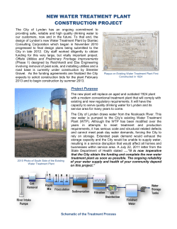 new water treatment plant construction project