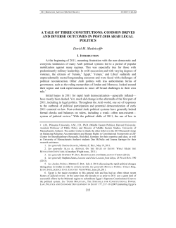 A Tale of Three Constitutions