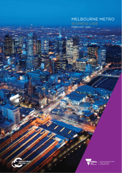 Metro Tunnel Business Case