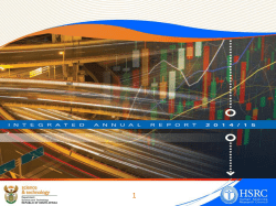 Active MoU Map of the HSRC