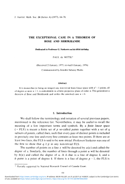 The exceptional case in a theorem of Bose and Shrikhande