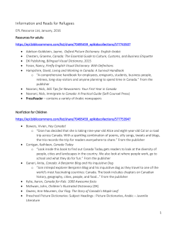 Information and Reads for Refugees