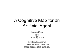 A Cognitive Map for an Artificial Agent
