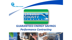 GUARANTEED ENERGY SAVINGS Performance Contracting