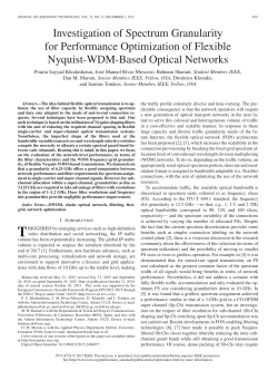 Investigation of Spectrum Granularity for Performance Optimization