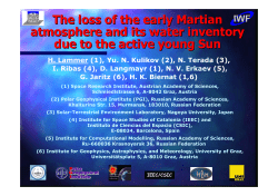 The loss of the early Martian atmosphere and its