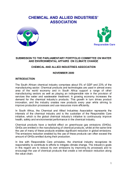 chemical and allied industries` association