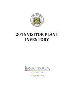 2016 Visitor Plant Inventory