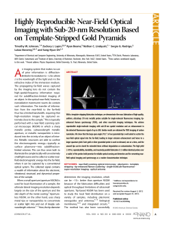 Highly Reproducible Near-Field Optical Imaging with Sub-20