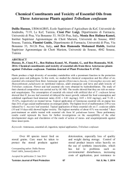 Chemical Constituents and Toxicity of Essential Oils from Three