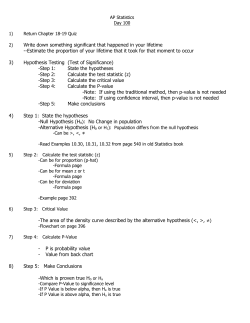 ELEMENTARY STATISTICS