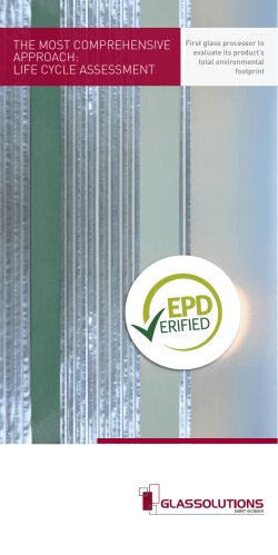 the most comprehensive approach: life cycle assessment