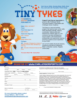 fundamental soccer sessions for ages 2-5