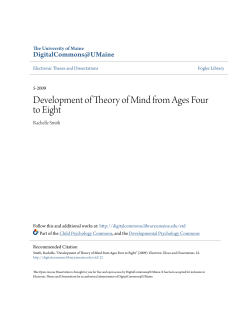 Development of Theory of Mind from Ages Four to Eight