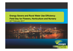 Energy Savers and Rural Water Use Efficiency Field Day for Flowers