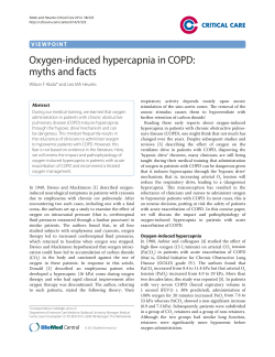 Oxygen-induced hypercapnia in COPD: myths and facts