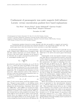 Confinement of paramagnetic ions under magnetic field