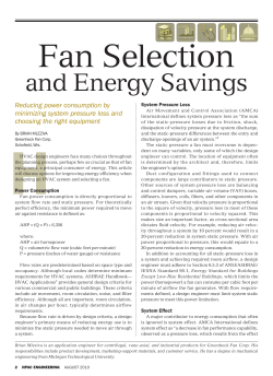 Fan Selection