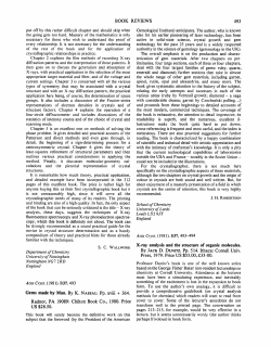 Department of Chemistry University of Nottingham