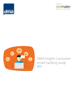DMA Insight: Consumer email tracking study