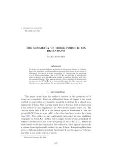 The geometry of three-forms in six dimensions