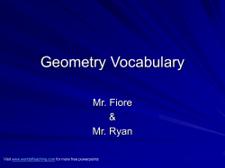 Geometry Vocabulary