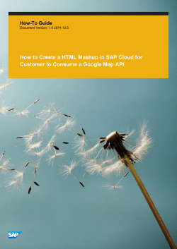How To Create A HTML Mashup To Consume A Google
