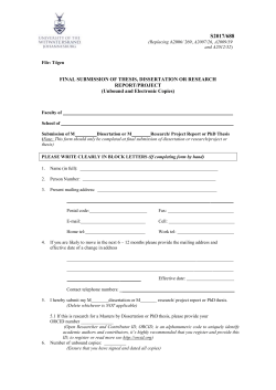 ETD - Wits University