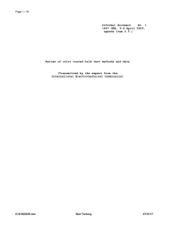 Review of color coated bulb test methods and data