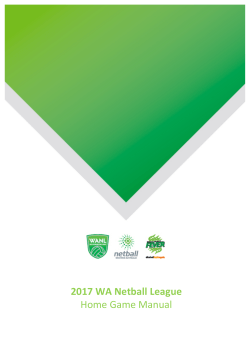 2017 WANL Home Game Manual