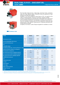 dual fuel burner _ gas/light oil serie gmx