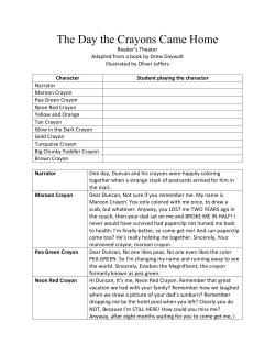 The Day the Crayons Came Home Reader`s Theater