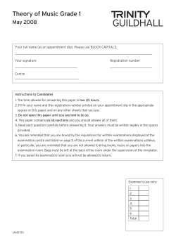 Theory of Music Grade 1 - Trinity College London