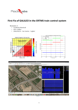 First Fix of GALILEO in the ERTMS train control system