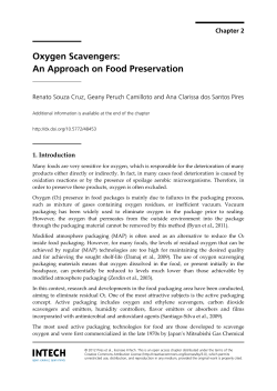 Oxygen Scavengers: An Approach on Food
