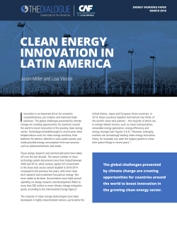 Clean Energy Innovation in Latin America - Inter